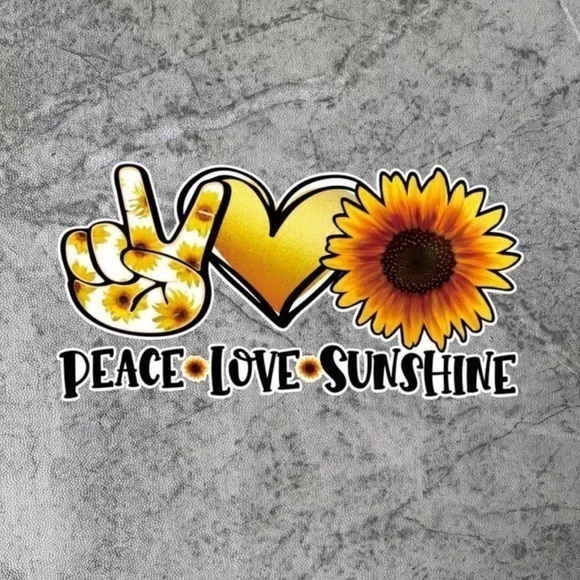 Other - Colorful PEACE LOVE SUNSHINE Self-Adhesive Decal BRAND NEW